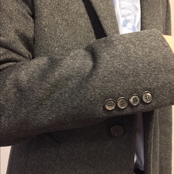 Grey cashmere blend coat by Trugen - Picture 6 of 8
